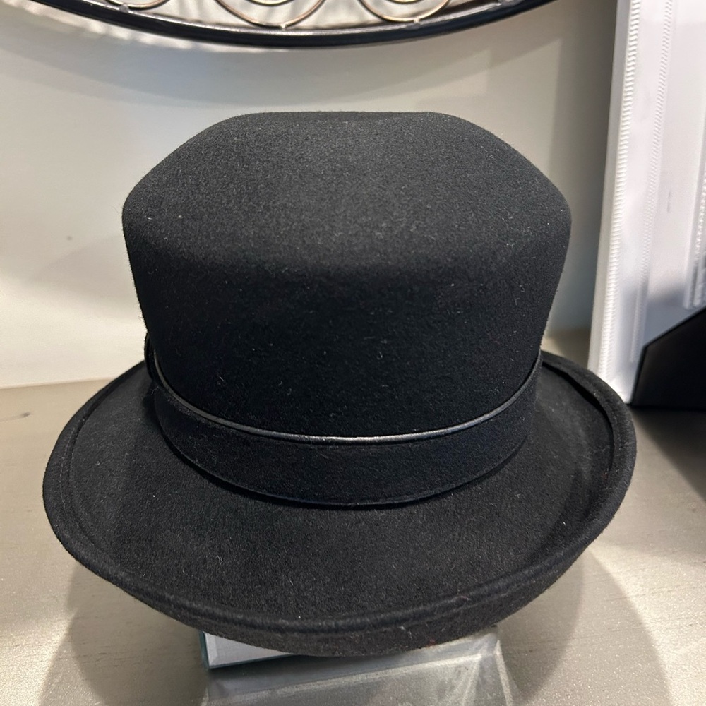 Black 💯 wool Bowler Hat - Unbranded Classic Men's Accessory
